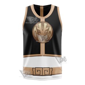 Power Rangers Mighty Morphin White Ranger Basketball Jersey