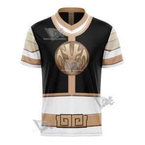 Power Rangers Mighty Morphin White Ranger Football Jersey