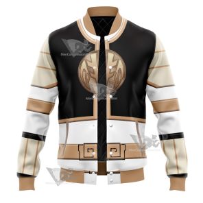 Power Rangers Mighty Morphin White Ranger Varsity Jacket