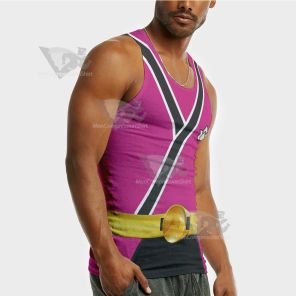 Power Rangers Samurai Pink Sleeveless Compression Shirt