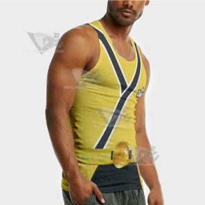 Power Rangers Samurai Yellow Sleeveless Compression Shirt