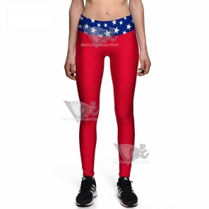 Princess Diana Red Compression Leggings