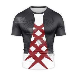 Ragna Crimson Woltekamui Short Sleeve Compression Shirt