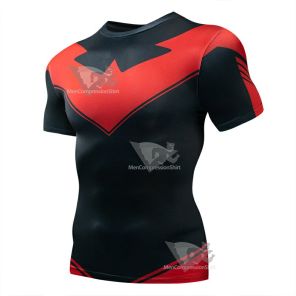 Red Grayson Short Sleeve Compression Shirt