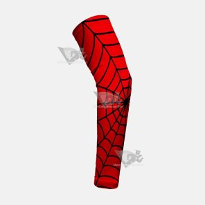 Red Web Pattern Kids Arm Sleeve