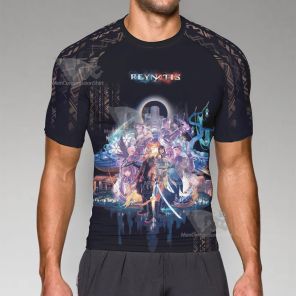 Reynatis Cool Looking Action Short Sleeve Compression Shirt