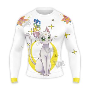 Sailor Moon Artemis White Long Sleeve Compression Shirt