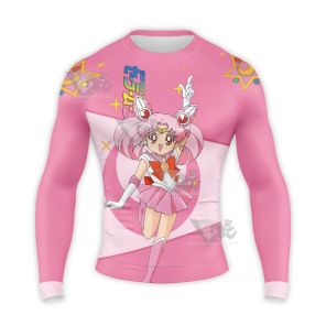 Sailor Moon Chibiusa Pink Long Sleeve Compression Shirt