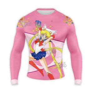 Sailor Moon Usagi Tsukino Sailor Moon Pink Long Sleeve Compression Shirt