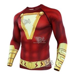 Shazam Long Sleeve Compression Rash Guard