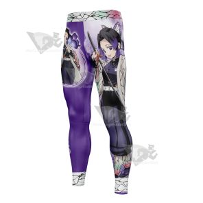 Shinobu Demon Slayer Purple Men Compression Legging