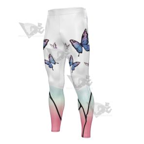 Shinobu Kocho Anime White Men Compression Legging