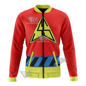 Silver Streak Red And Yellow Cosplay Bomber Jacket