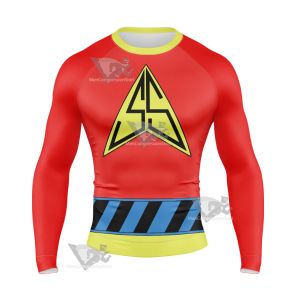 Silver Streak Red And Yellow Cosplay Long Sleeve Compression Shirt