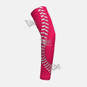 Sleefs Bca Pink Ribbon Pink And White Baseball Lace Kids Arm Sleeve