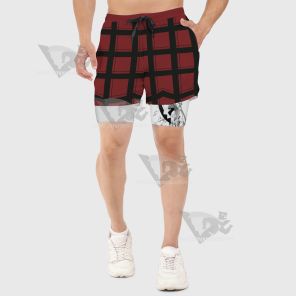 Soul Eater Albarn Maka Red Men Compression Gym Short