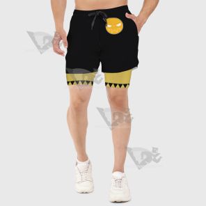 Soul Eater Evans Black Men Compression Gym Short