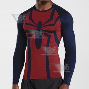 Spider Man 1996 Red Long Sleeve Compression Shirt