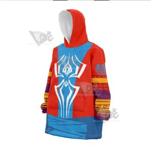 Spider Man Across The Spider Verse Pavitr Prabhakar Snug Oversized Blanket Hoodie