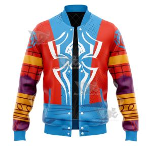 Parker Across The Spider Verse Pavitr Prabhakar Varsity Jacket