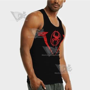 Spiderman Miles Red Sleeveless Compression Shirt