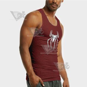 Spiderman Red Sleeveless Compression Shirt