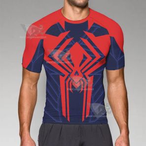 Spierman 2099 Blue Short Sleeve Compression Shirt