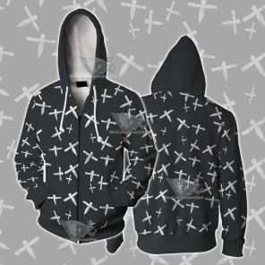 Spirited Away Paper Plane Cosplay Zip Up Hoodie