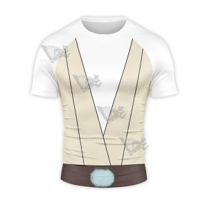 Star Wars Luke Skywalker White Short Sleeve Compression Shirt