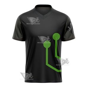 Stretch Armstrong Circuit Stream Green Cosplay Football Jersey