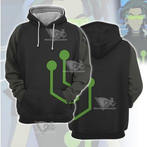 Stretch Armstrong Circuit Stream Green Cosplay Hoodie