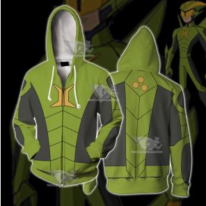 Stretch Armstrong Nathan Park Green Cosplay Zip Up Hoodie