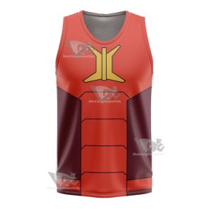 Stretch Armstrong Ricardo Perez Red Cosplay Basketball Jersey