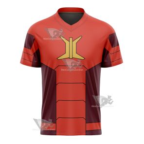 Stretch Armstrong Ricardo Perez Red Cosplay Football Jersey