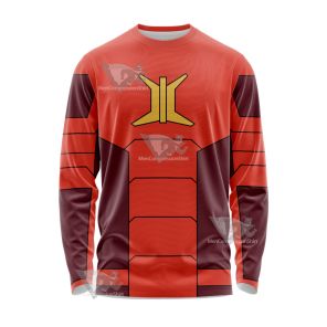 Stretch Armstrong Ricardo Perez Red Cosplay Long Sleeve Shirt