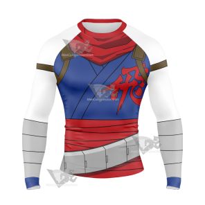 Strider Hiryu Costum Long Sleeve Compression Shirt