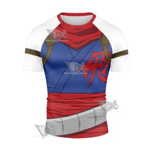 Strider Hiryu Costum Short Sleeve Compression Shirt