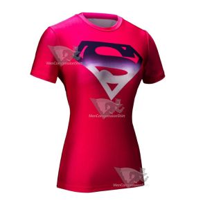 Super Girl Compression Shirt For Women