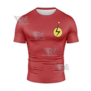 Super Robot Monkey Chiro Red Cosplay Short Sleeve Compression Shirt