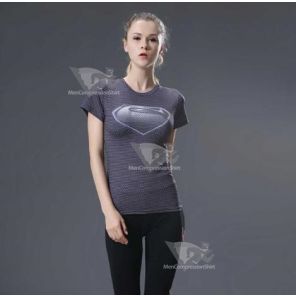 Supergirl Daughter Of Krypton Compression Short Sleeve Rash Guard