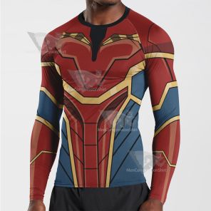 Superhero Alphatron Red Long Sleeve Compression Shirt