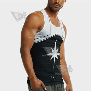 Superhero Doctor Light White Sleeveless Compression Shirt