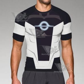 Superhero Radiant Black Short Sleeve Compression Shirt