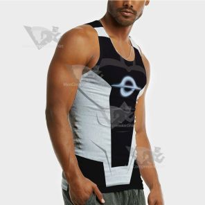 Superhero Radiant Black Sleeveless Compression Shirt