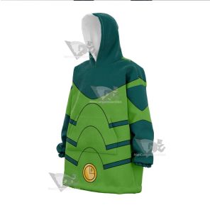 Superheroes Chameleon Boy Green Cosplay Oversized Blanket Hoodie