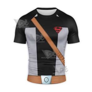 Superman Combat Uniform Short Sleeve Compression Shirt