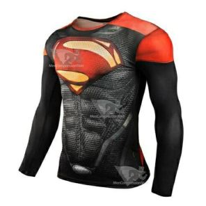 Superman Dark Compression Long Sleeve Rashguard