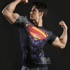 Superman Evil Short Sleeve Compression Rashguard