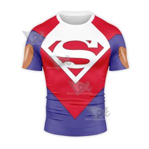 Superman Lucy Lane Superwoman Short Sleeve Compression Shirt