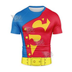 Superman Metropolis Short Sleeve Compression Shirt